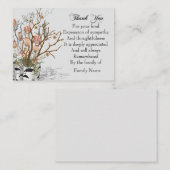 花の中のポットありがとう ノートカード (正面/裏面)