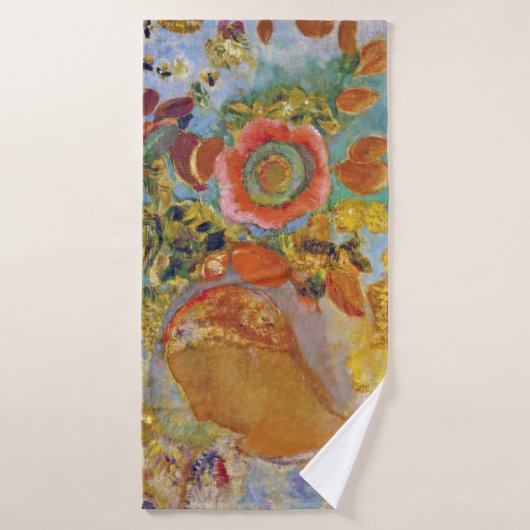 花の中の二人の若い女の子，レドン バスタオル (バスタオル)