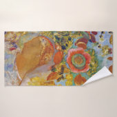 花の中の二人の若い女の子，レドン バスタオル (バスタオル)