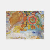 花の中の二人の若い女の子，レドン フリースブランケット (正面(横))