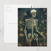 花の中の人骨 ポストカード (正面/裏面)