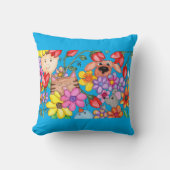 花の中の友人 クッション (正面)