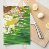 花の中の妖精 キッチンタオル (四つ折り)