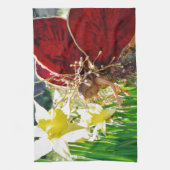 花の中の妖精 キッチンタオル (縦)