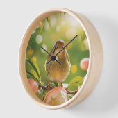 花の中の小さな宝物 壁時計 (傾斜)