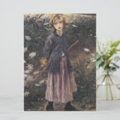 花の中の少女の歩く（バスティアン – レページ） カード (スタンド正面)