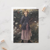 花の中の少女の歩く（バスティアン – レページ） カード (正面/裏面インサイチュ)