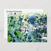 花の中の少女 ポストカード (正面/裏面)