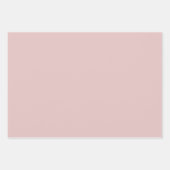 花の中の平和のウサギクリスマスの包み ラッピングペーパーシート (正面2)