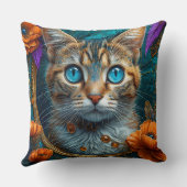 花の中の猫 クッション (裏面)