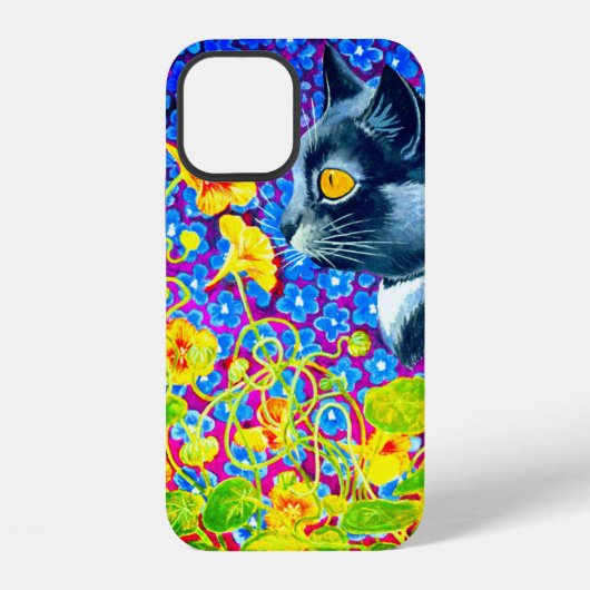 花の中の猫 iPhoneケース (裏面)