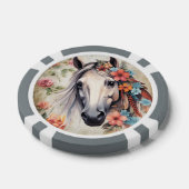 花の中の白馬 ポーカーチップ (シングル)
