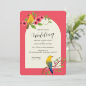 花の中の結婚鳥 招待状 (スタンド正面)