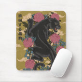 花の中の豹 マウスパッド (マウス)
