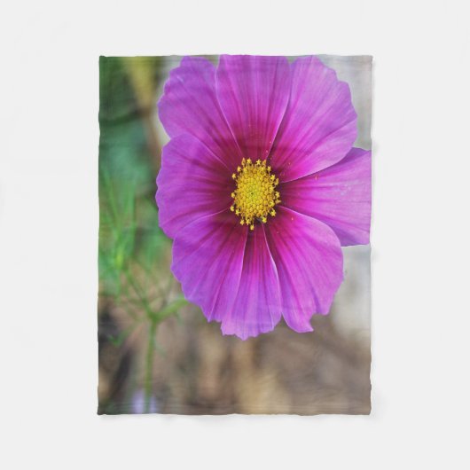 花の中の銀河系 フリースブランケット (正面)