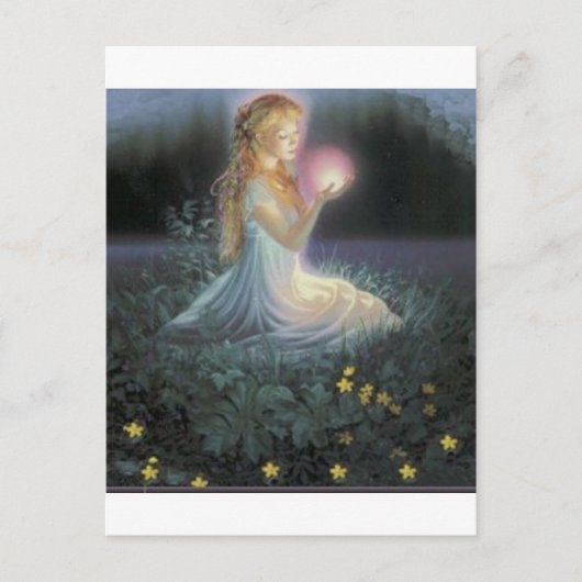 花の中の願い ポストカード (正面)