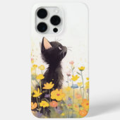花の中の黒猫 Case-Mate iPhoneケース (裏面)