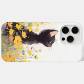 花の中の黒猫 Case-Mate iPhoneケース (裏面 (横))