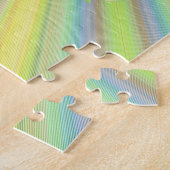 花の中の4つのカバリエールキングチャールズスパニエル犬 ジグソーパズル (側面)