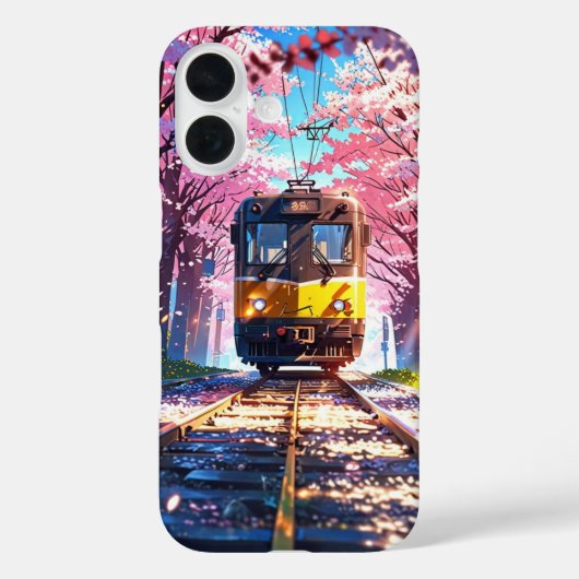 花の中を列車 – アニメ春の旅 Case-Mate iPhoneケース (裏面)