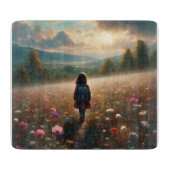 花の中 – 冒険好きな道 カッティングボード (正面)