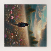 花の中 – 冒険好きな道 ジグソーパズル (横)