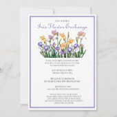 花の交換：アイリス球根 招待状 (正面)