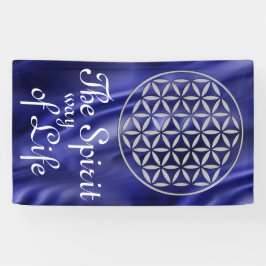 花の人生 – スタンプ銀+あなたのバック。&アイディア 横断幕