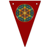 花の人生 – ヴィンテージオーナメントマンダラ2 Bunti バンティングフラッグ (第3の旗)