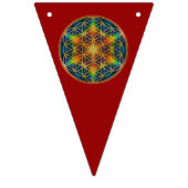 花の人生 – ヴィンテージオーナメントマンダラ2 Bunti バンティングフラッグ (第1の旗)