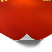 花の人生 – ヴィンテージオーナメント曼荼羅1 ポスター (角)