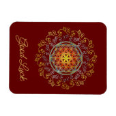 花の人生 – ヴィンテージオーナメント曼荼羅1 マグネット (横)