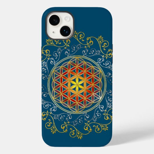 花の人生 – ヴィンテージオーナメント曼荼羅1 Case-Mate iPhoneケース (裏面)
