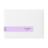 花の人生 – 愛のレタリングタトゥー黒 ラップアラウンド宛名ラベル (正面)