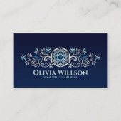 花の人生 – 花盛りのオーナメント 名刺 (正面)