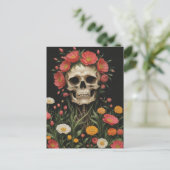 花の人間の骨格 ポストカード (スタンド正面)