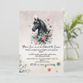 花の付いたクリスマスの冬馬 招待状 (スタンド正面)