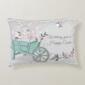 花の付いたバニー アクセントクッション (正面)