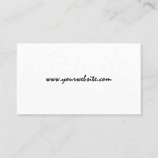 花の付いたモデル | 花柄 名刺 (裏面)