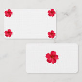 花の付いた名刺 名刺 (正面/裏面)