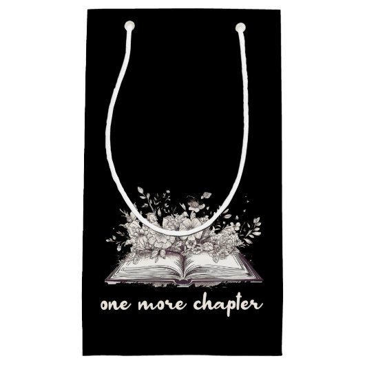 花の付いた巻一つ スモールペーパーバッグ (正面)