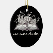 花の付いた巻一つ セラミックオーナメント (右)