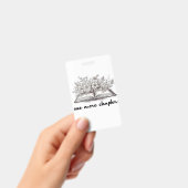 花の付いた巻一つ バッジ (手持ち)