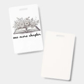 花の付いた巻一つ バッジ (表裏)