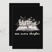 花の付いた巻一つ 招待状 (正面/裏面)