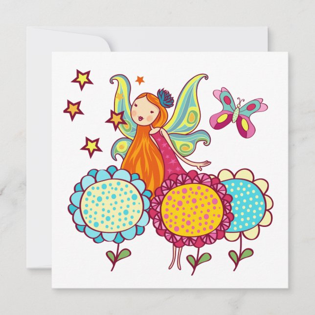 花の付いた庭の妖精 (正面)