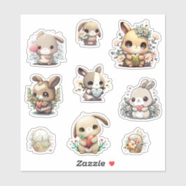 花の付いた房 シール