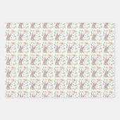 花の付いた房 ラッピングペーパーシート (正面3)