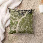 花の付いた枝 クッション (ブランケット)