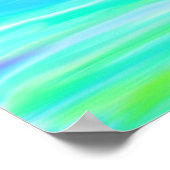 花の付いた猫 ポスター (角)